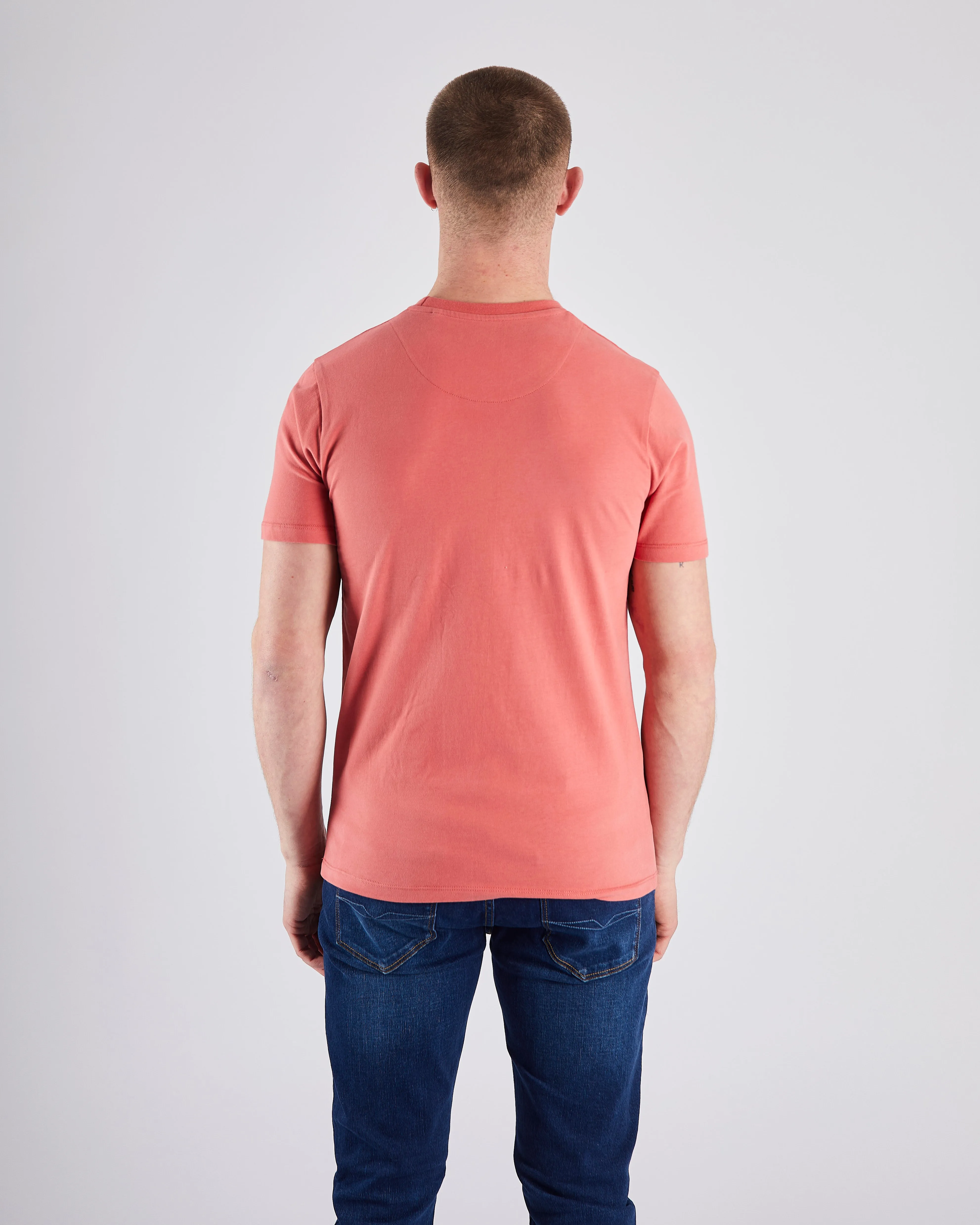 Basic Caden O Neck Tee Faded Rose