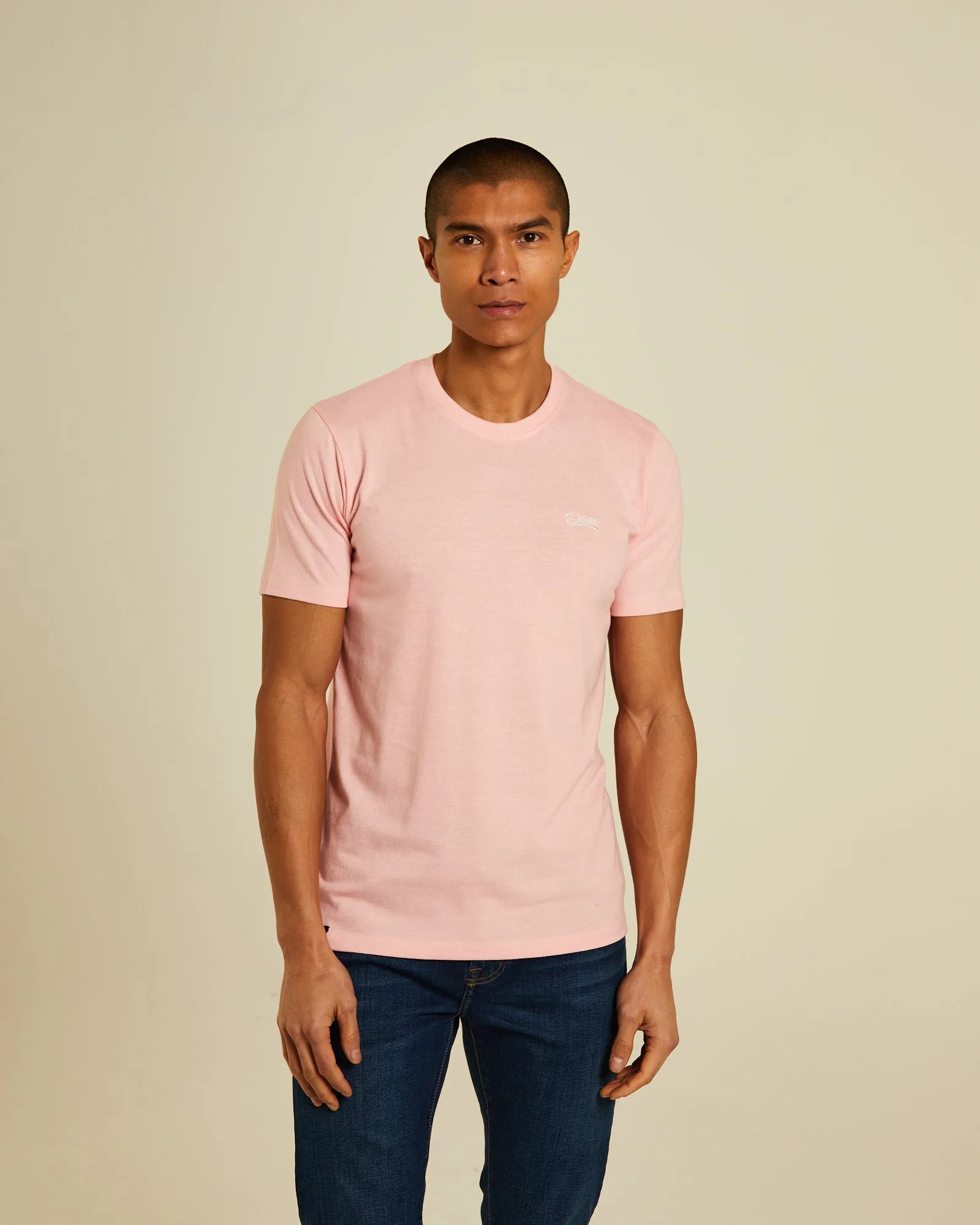 Basic Sky O Neck Bermuda Pink