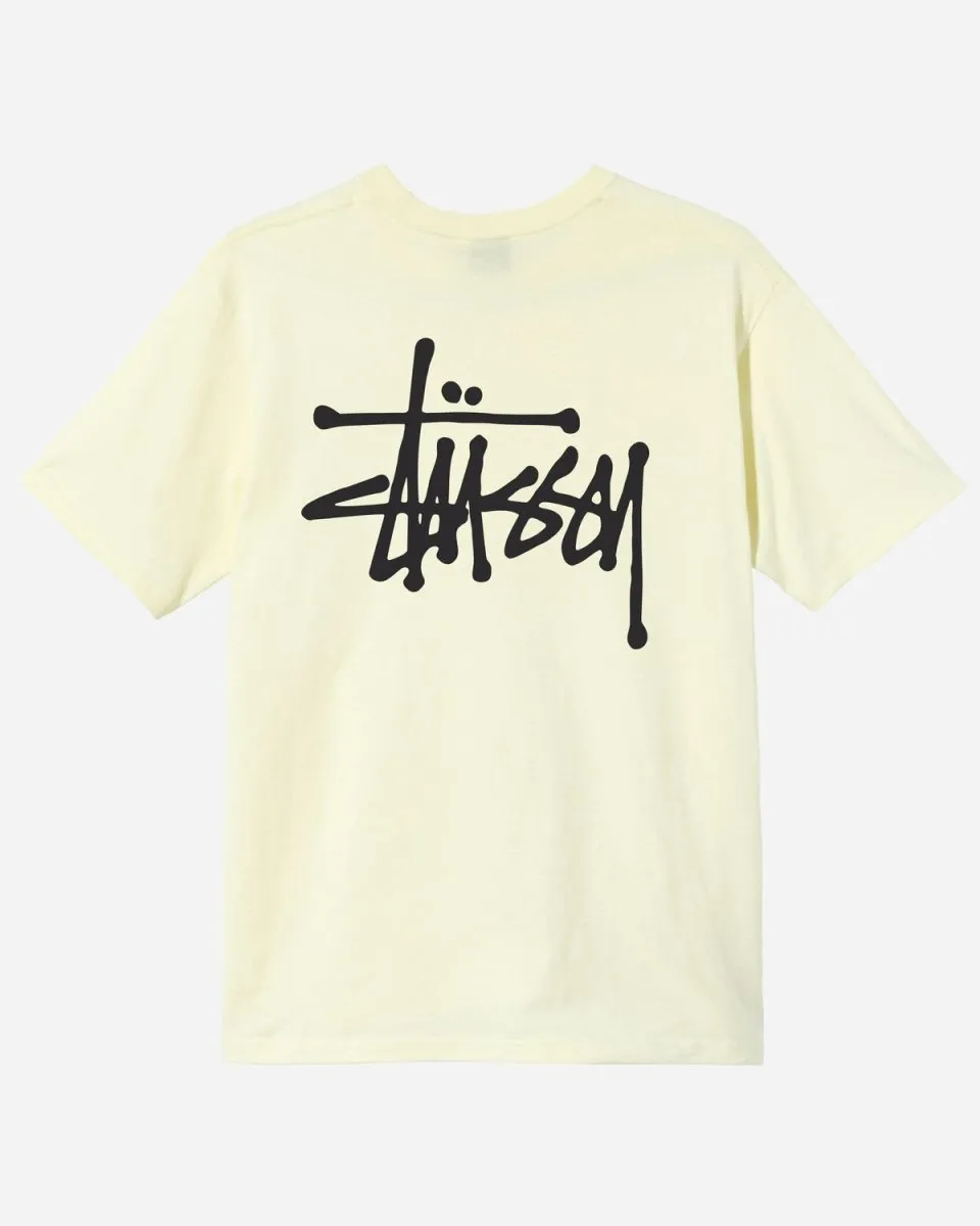 Basic Stüssy Tee - Pale Yellow