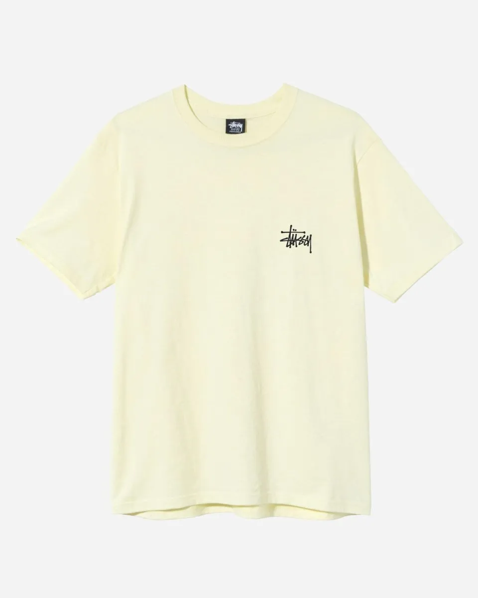 Basic Stüssy Tee - Pale Yellow