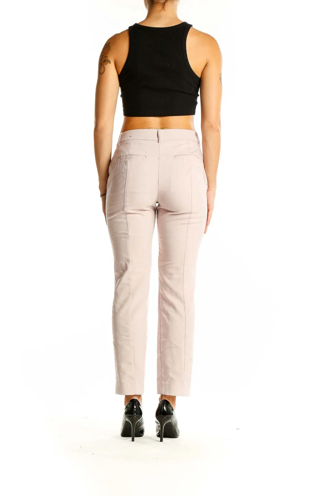 Blush Slim Fit Ankle Pants