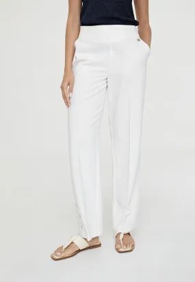 Button detail trousers