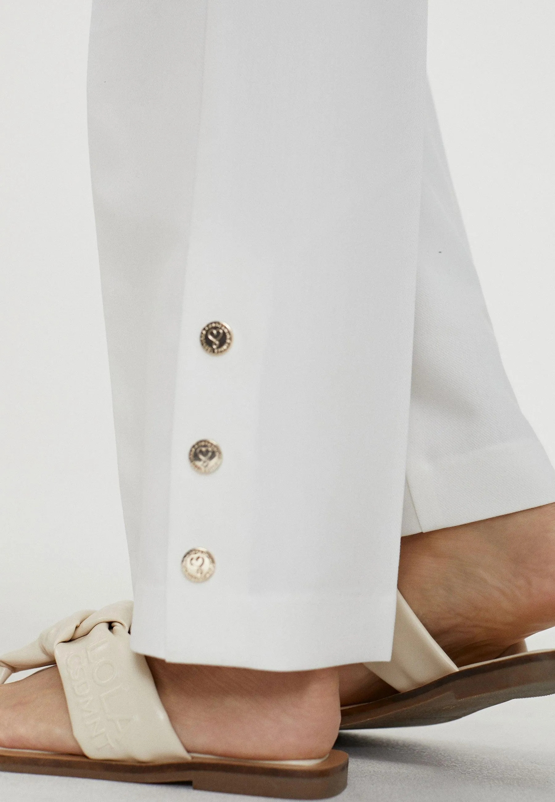 Button detail trousers