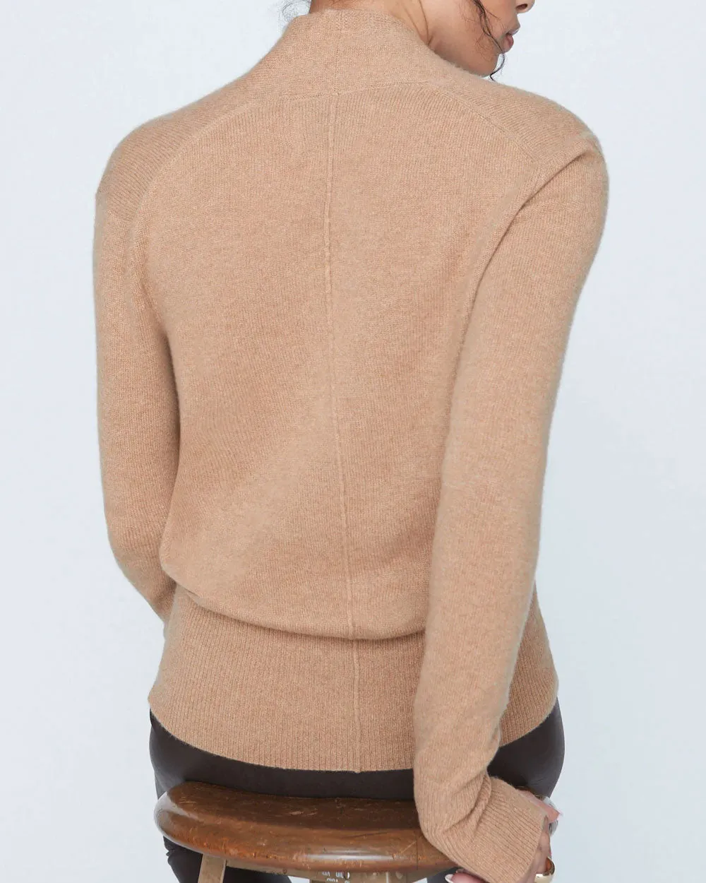 Carmel Melange Phinneas Wrap Sweater