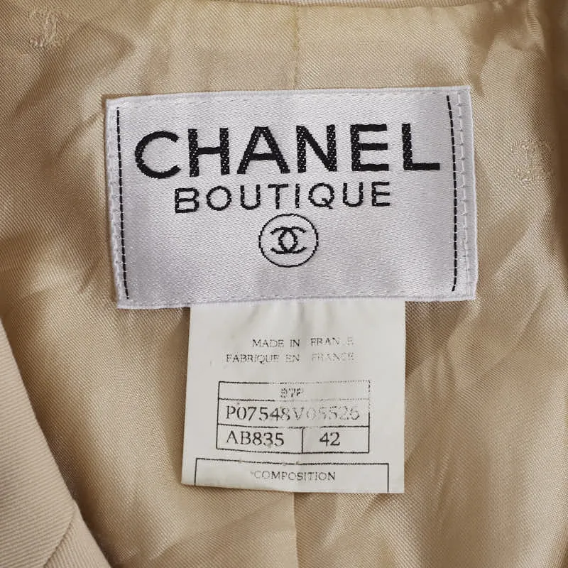 Chanel Wool Long Double Tailored Jacket