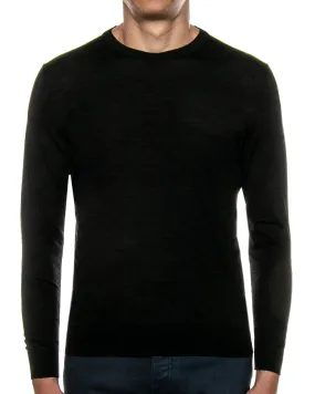 Charcoal Heather Crew Neck Knit Sweater