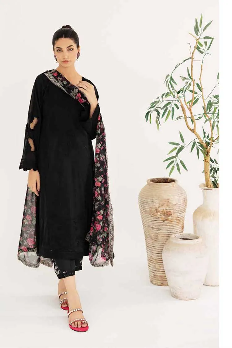 Charizma - CM 03 Monochrome Embroidered Lawn Collection Vol 1