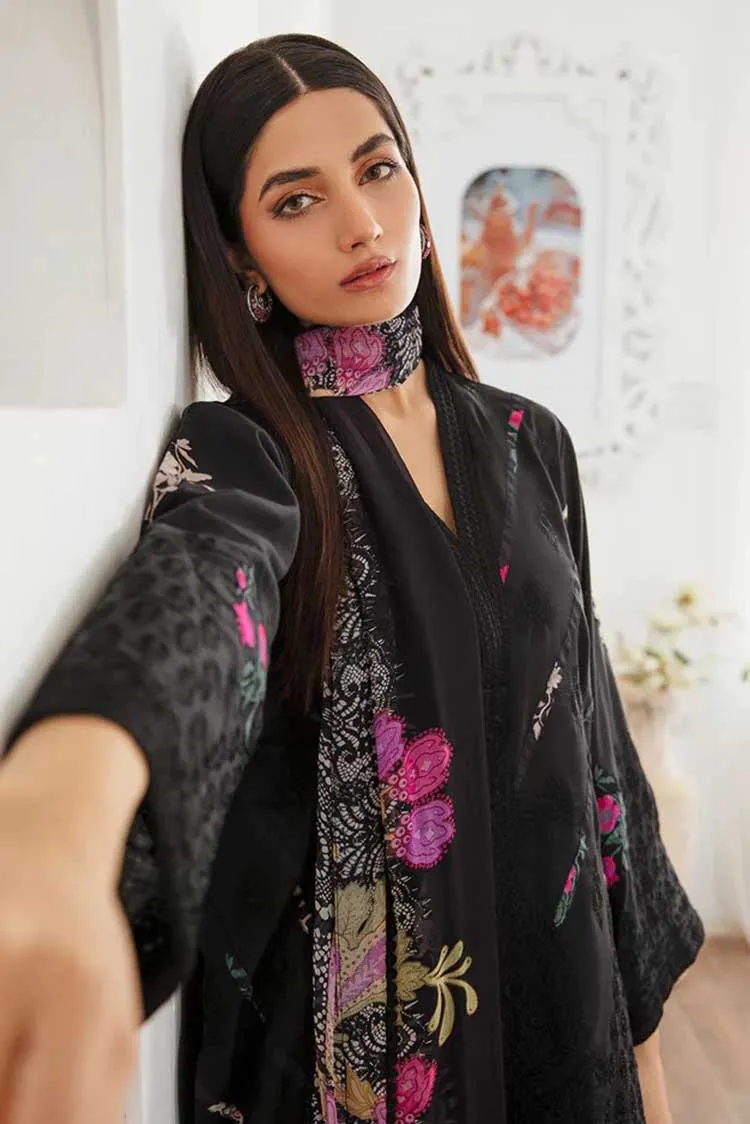 Charizma - CM 07 Monochrome Embroidered Lawn Collection Vol 1