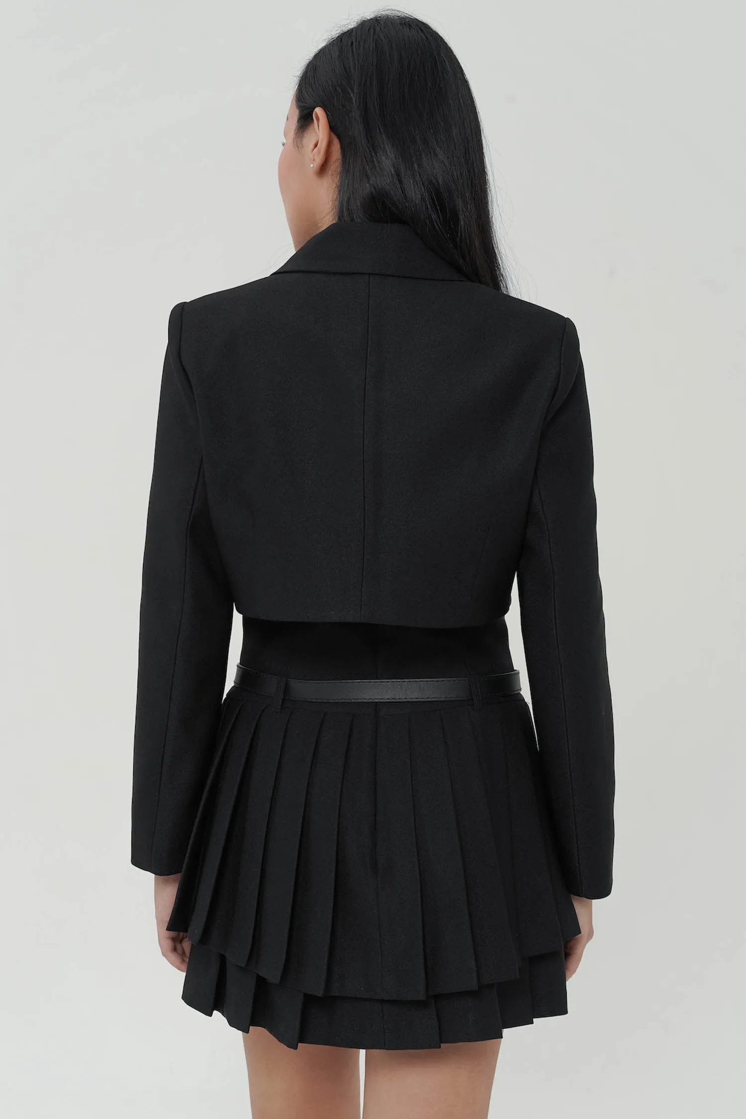 Chase Crop Blazer In Black (LAST PIECE)