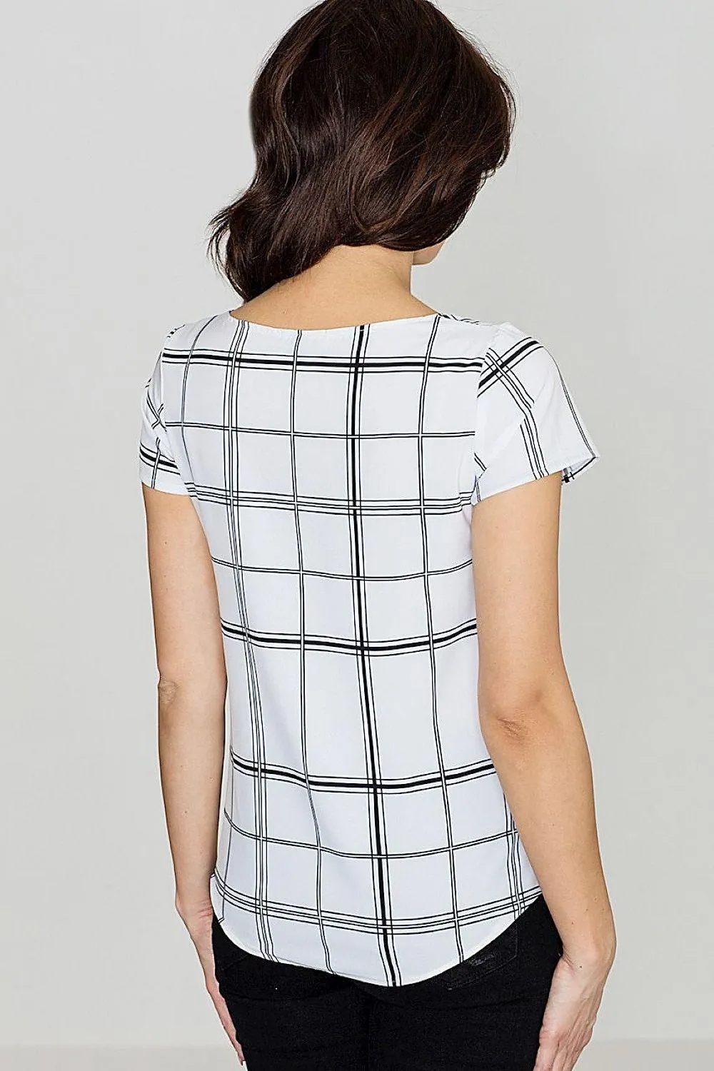 Chic Checkered Top by Lenitif