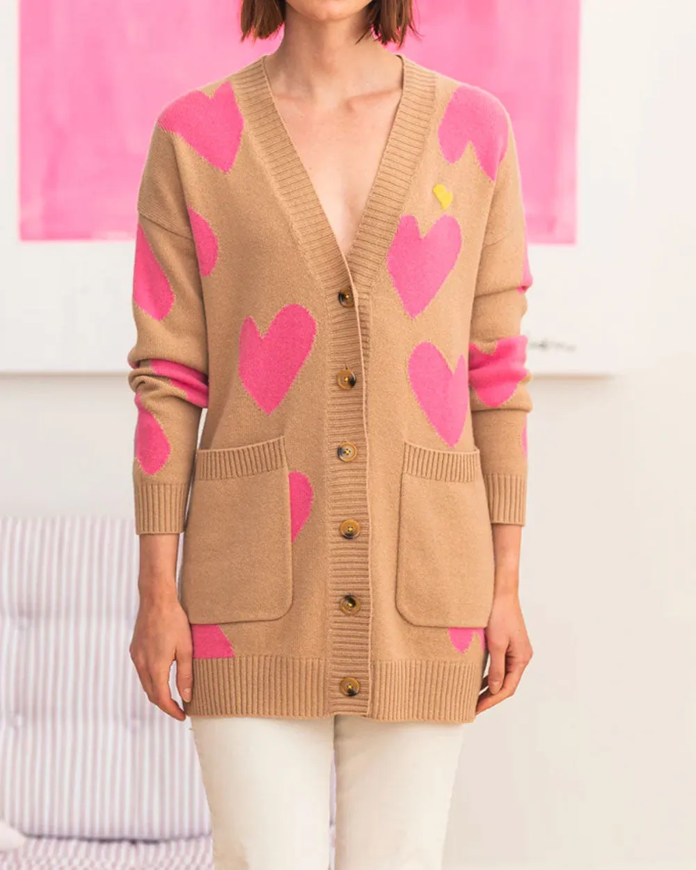 Ferris Imperfect Heart Poppy Cardigan