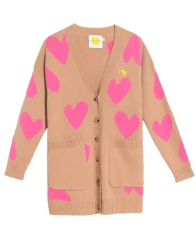 Ferris Imperfect Heart Poppy Cardigan