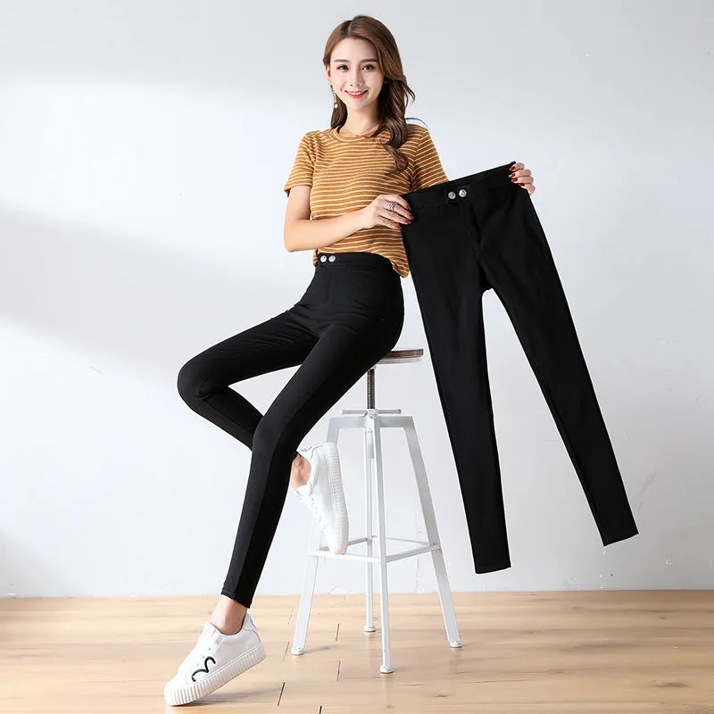 Genuine Magic Pants Women Outdoor High Waist Stretchable Slim-Fit Plus Size Pants