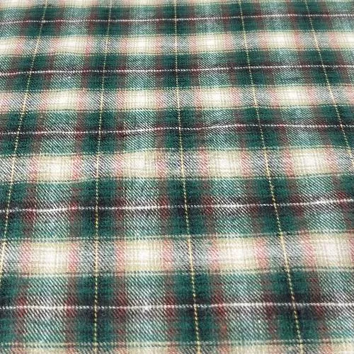 Green & Ivory | Flannel Shirting - SKU 7632 #S66