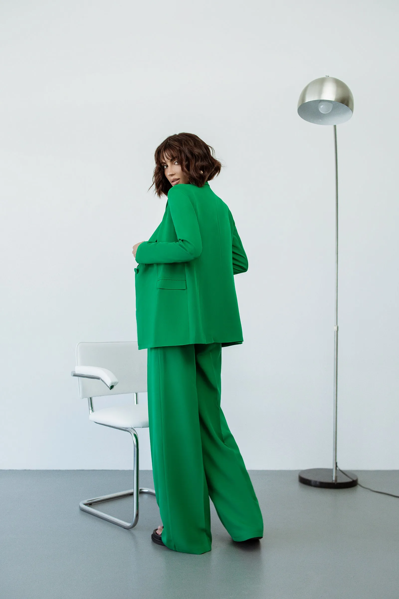 Green Single-Breasted Suits 2-Piece