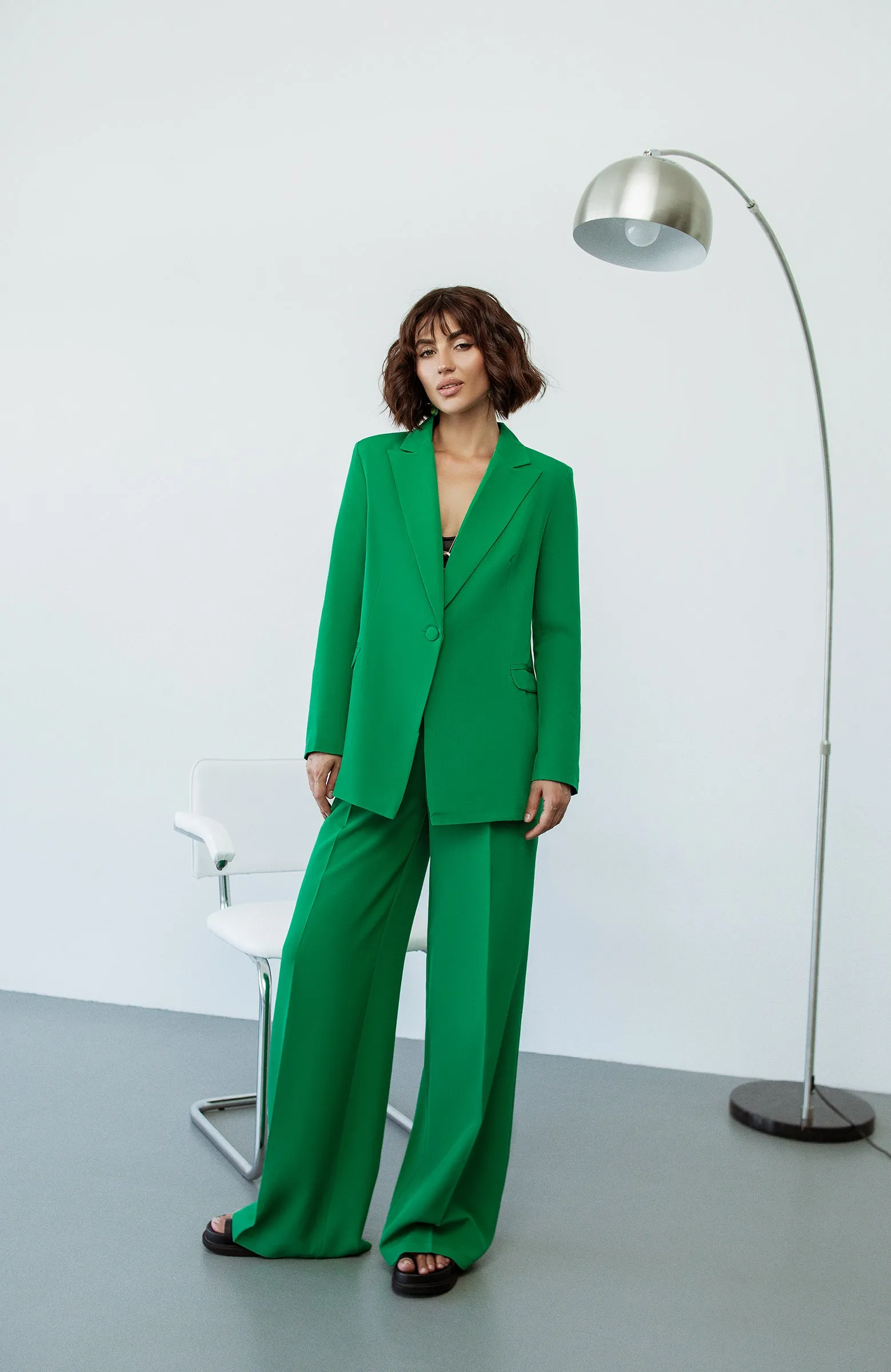 Green Single-Breasted Suits 2-Piece