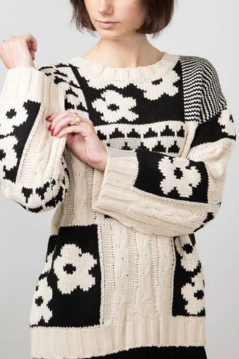 HWS1072 Patchwork Bliss Sweater