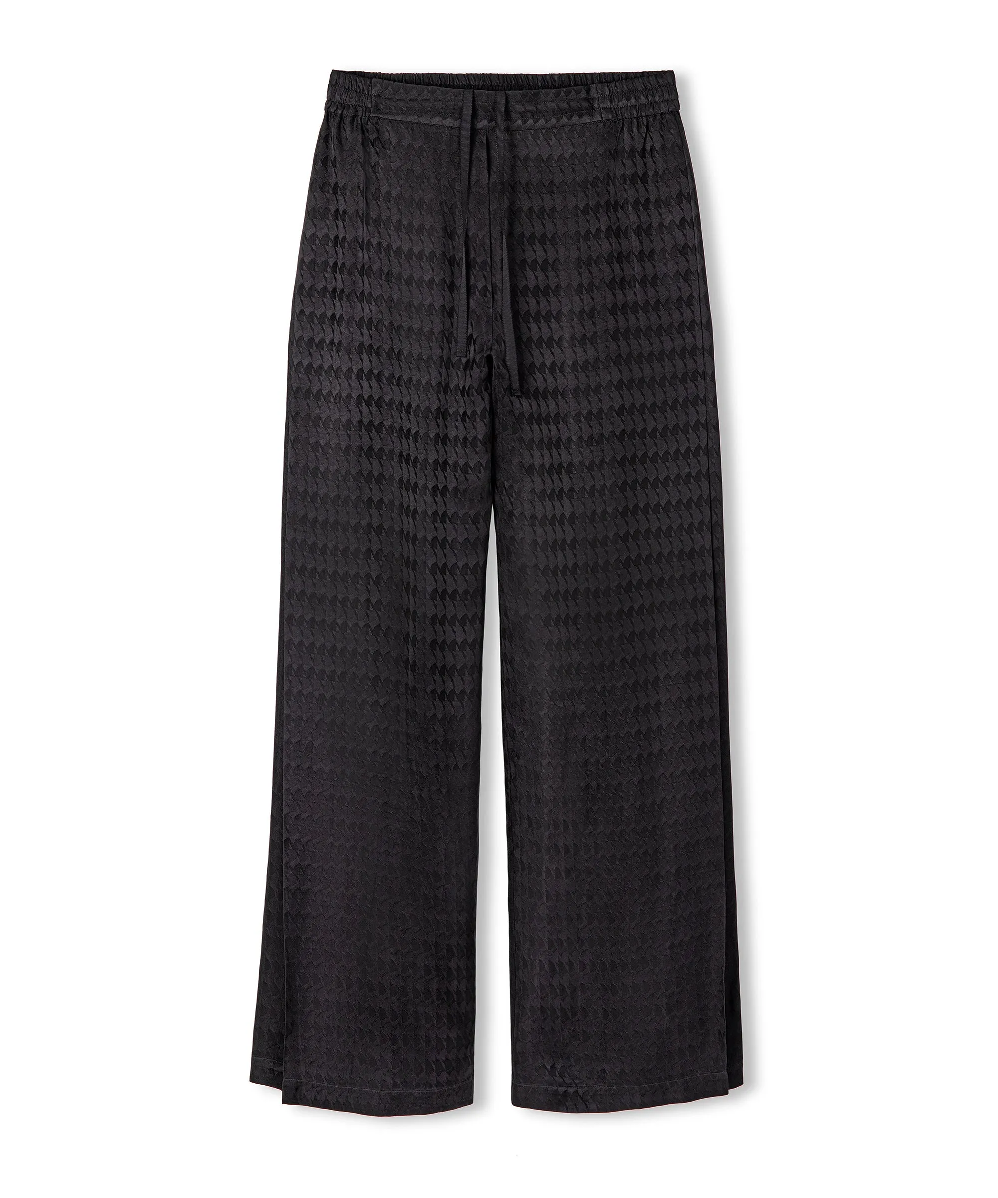 Ipekyol Jacquard Wide Leg Fit Trousers Black