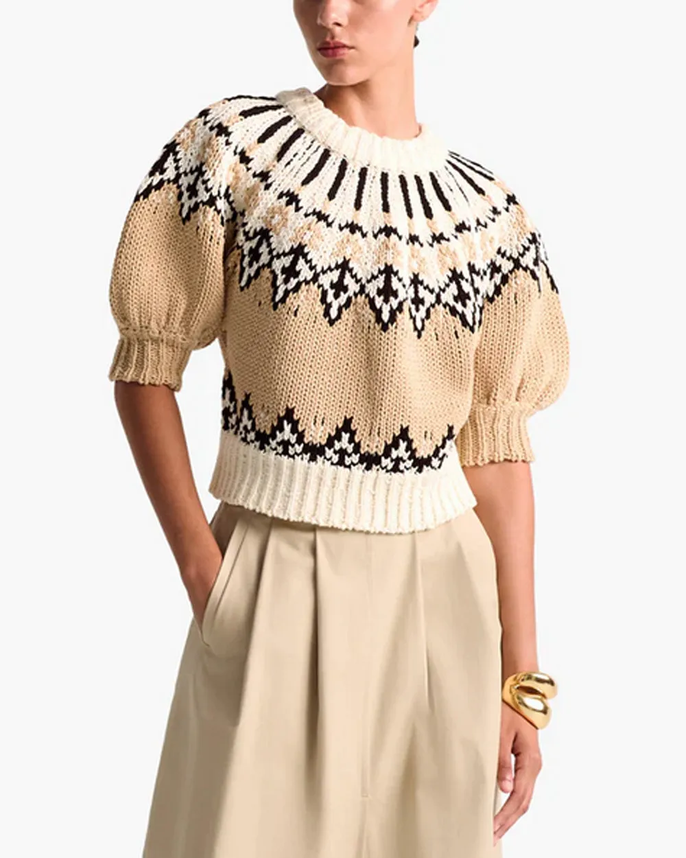 Ivory Fair Isle Marty Sweater