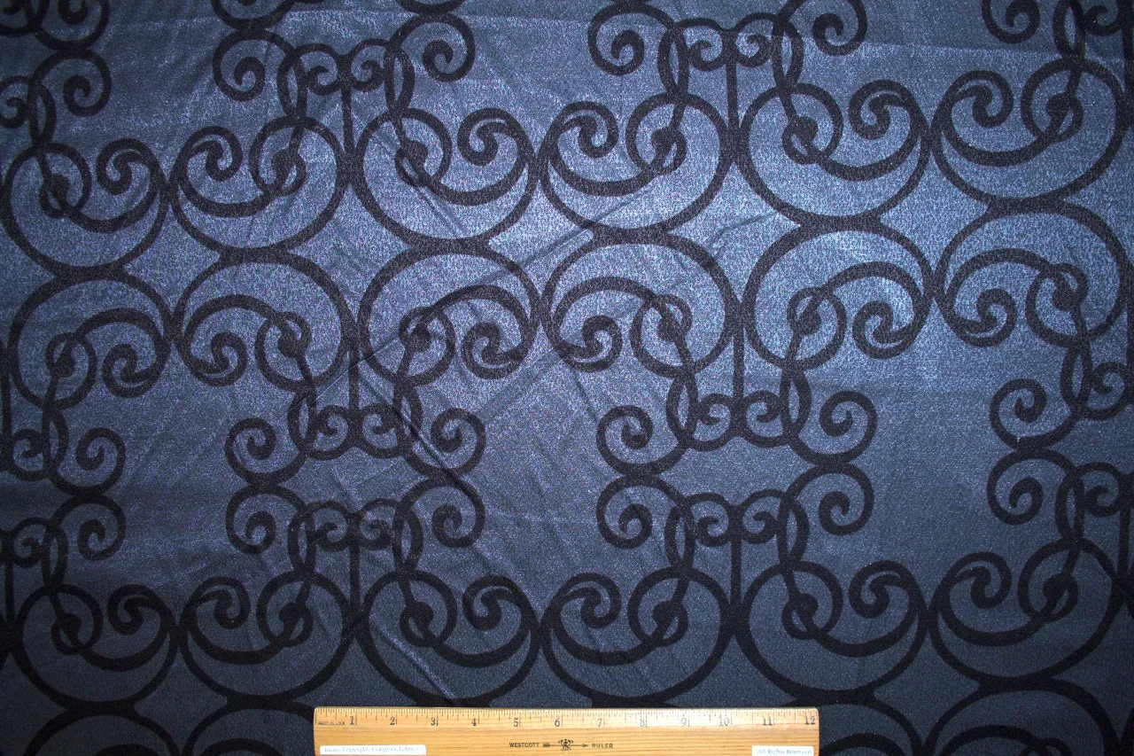 J0seph Abb0ud Scrollwork Silk Mikado - Gray/Black