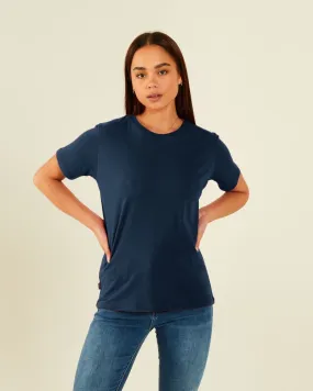 Jada Basic O Neck Blue Navy