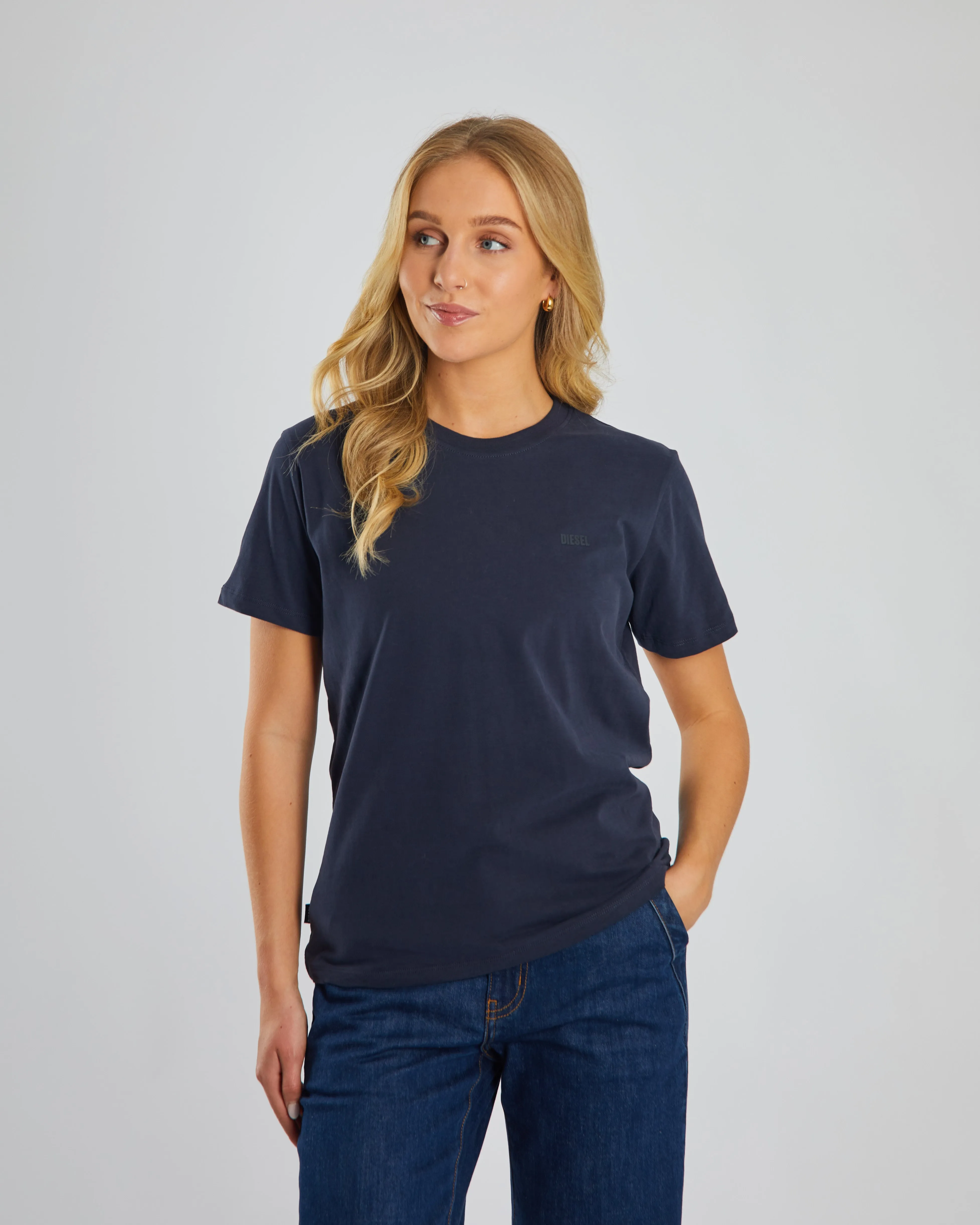 Jada Basic O Neck Navy Planet