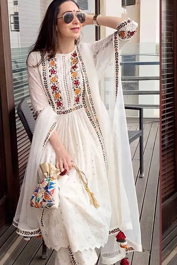 Karishma kapoor white suit Dress online Shopping