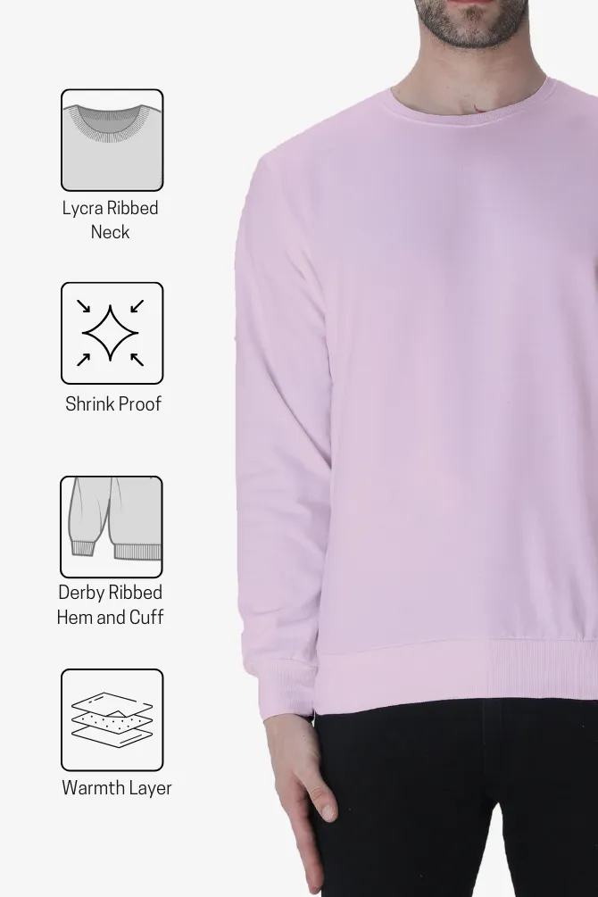 Light Pink Sweatshirt for men