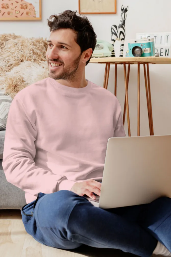 Light Pink Sweatshirt for men