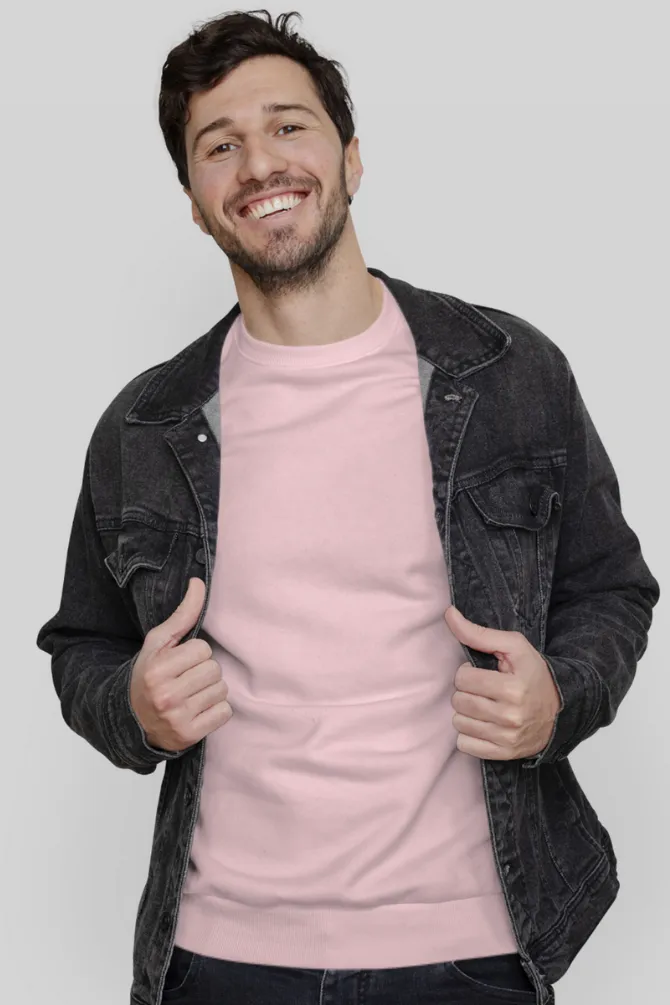 Light Pink Sweatshirt for men