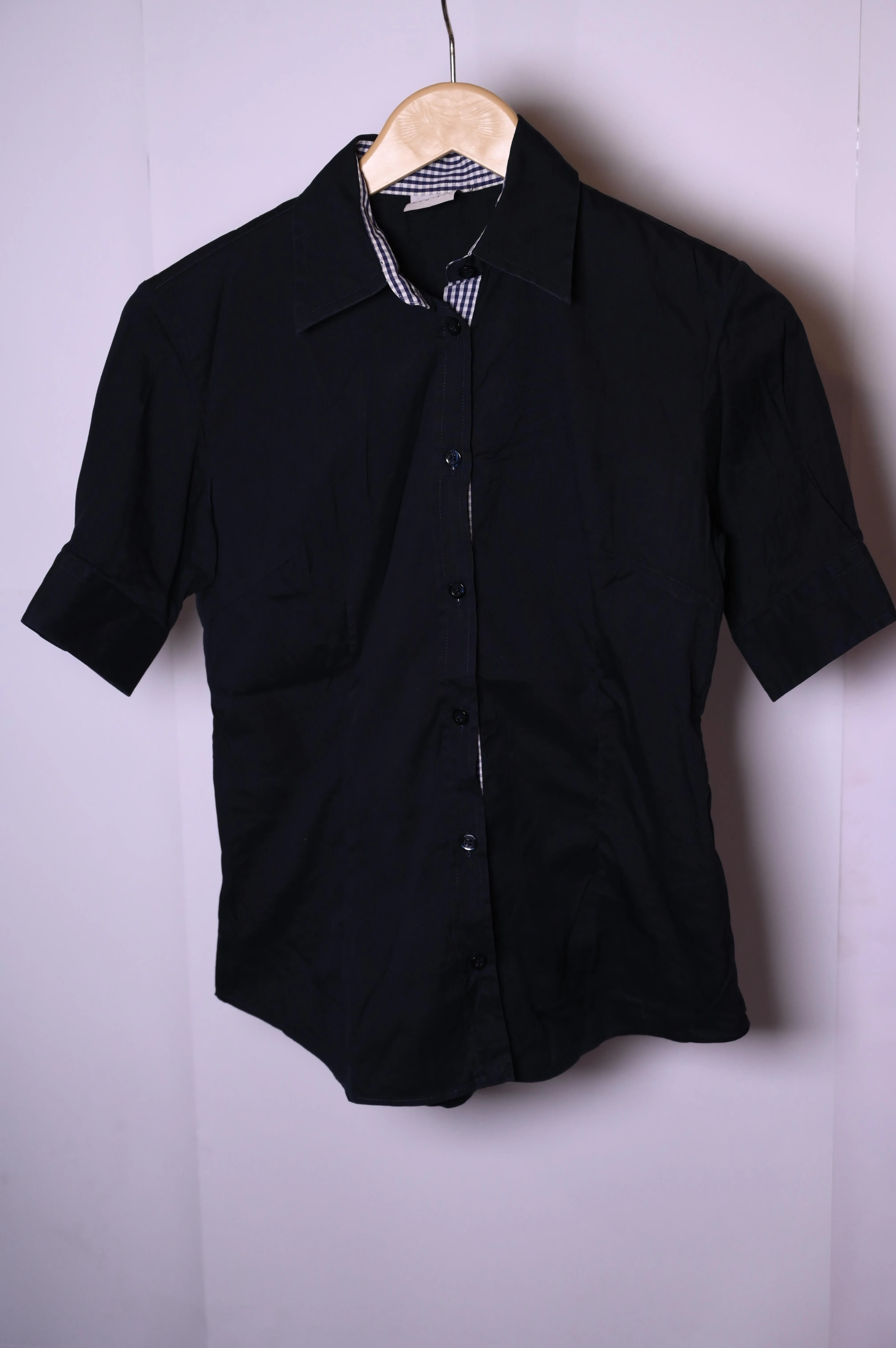 Mariano Classic Black Button Down Blouse – Small