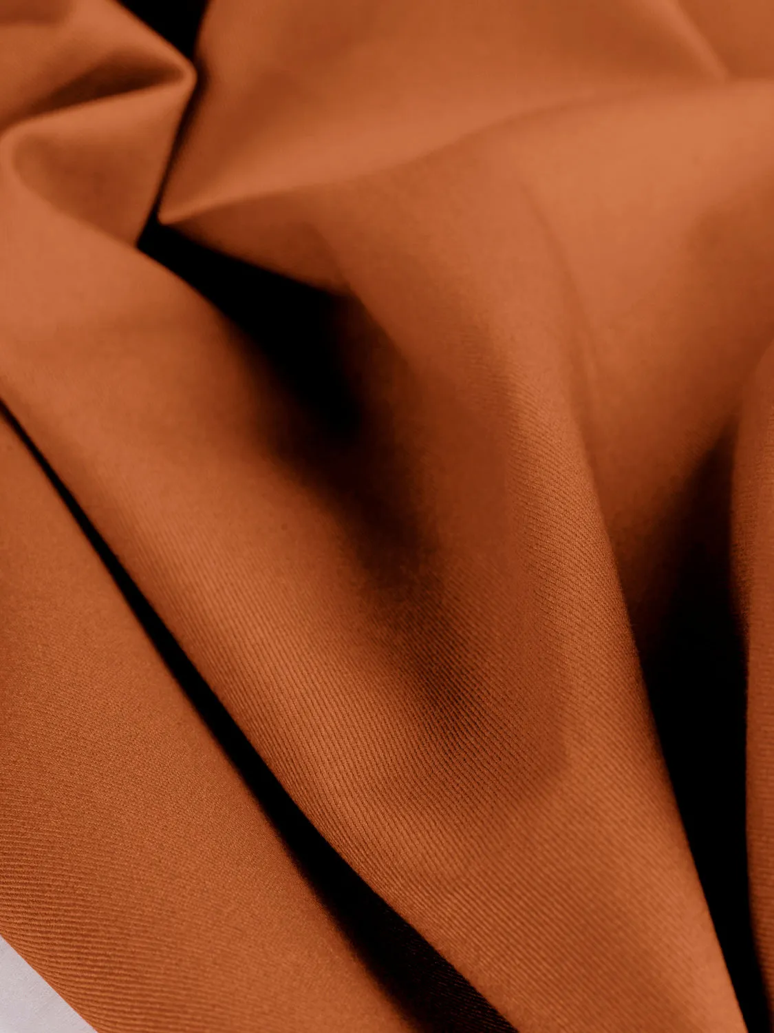 Midweight Organic Cotton Twill - Sweet Potato - Swatch