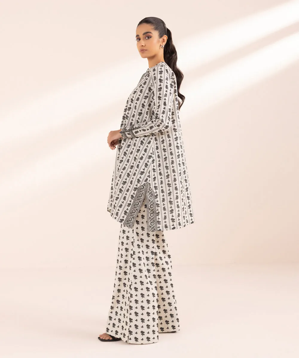 Monochrome '24-2 Piece - Printed Lawn Suit - 0U2Tbw24V43B