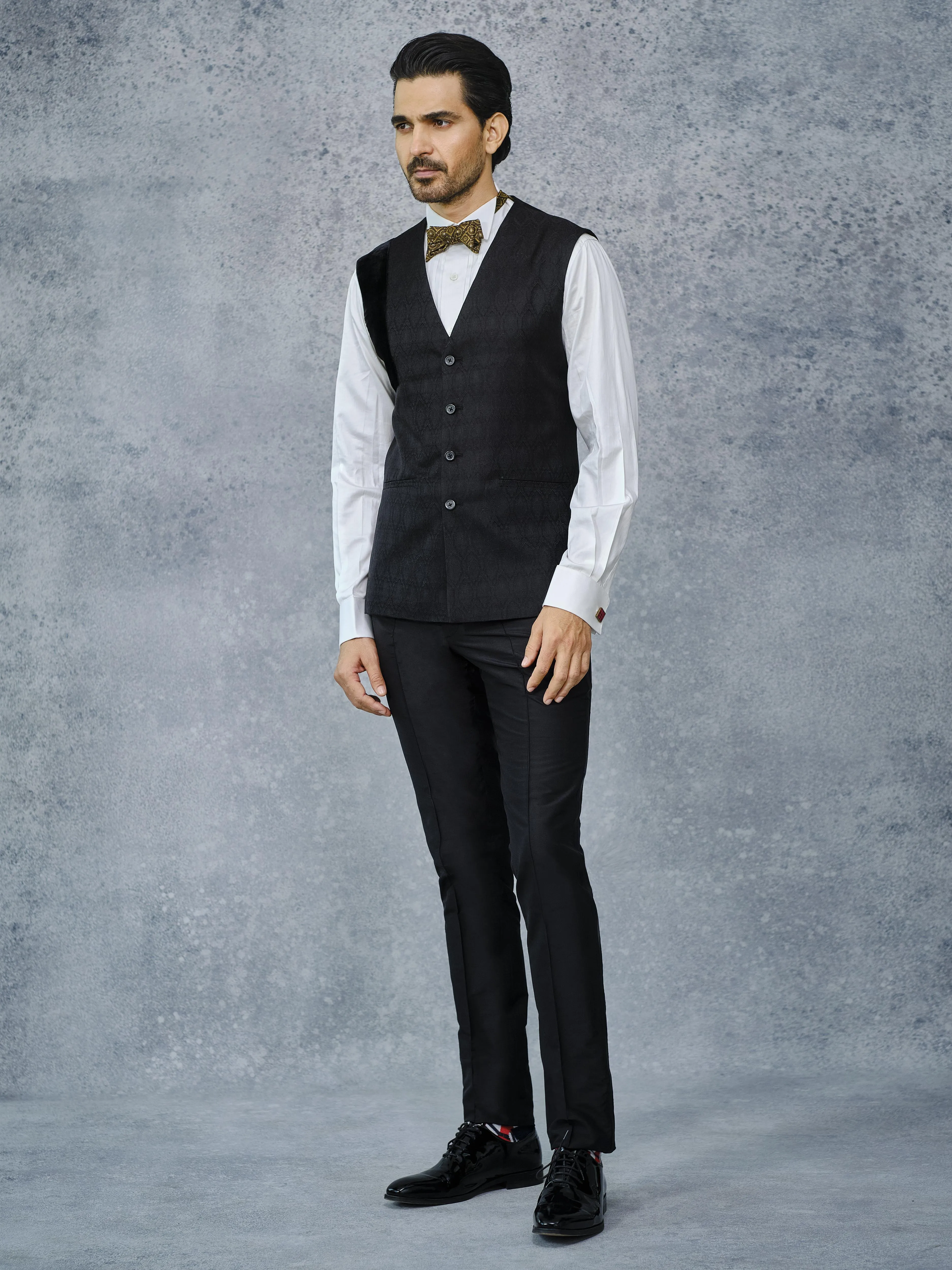 MONOCHROME ELEGANCE WAISTCOAT