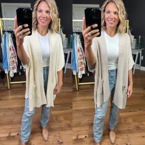 Never Too Late Dolman Sleeveless Cardigan - Multiple Options