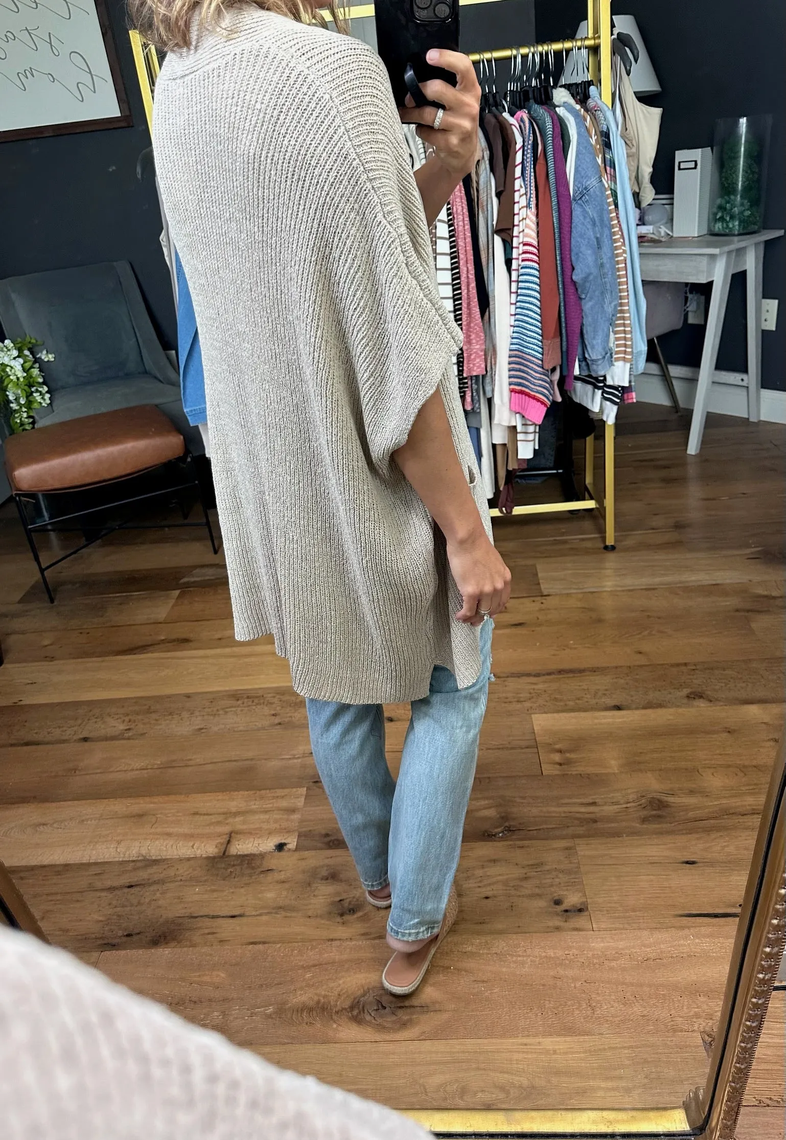 Never Too Late Dolman Sleeveless Cardigan - Multiple Options