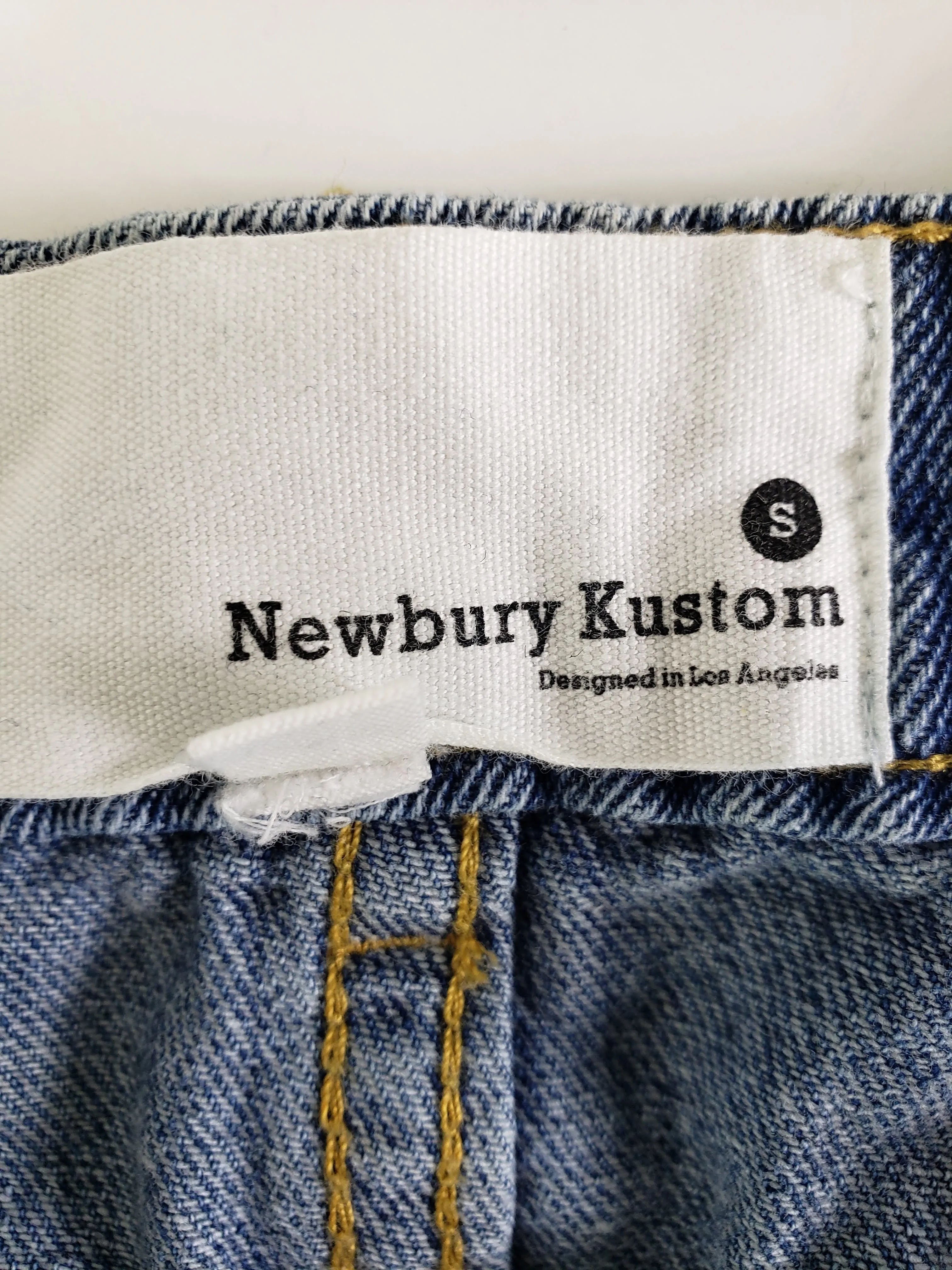 Newbury Kustom Button Front Jean Skirt Size Small