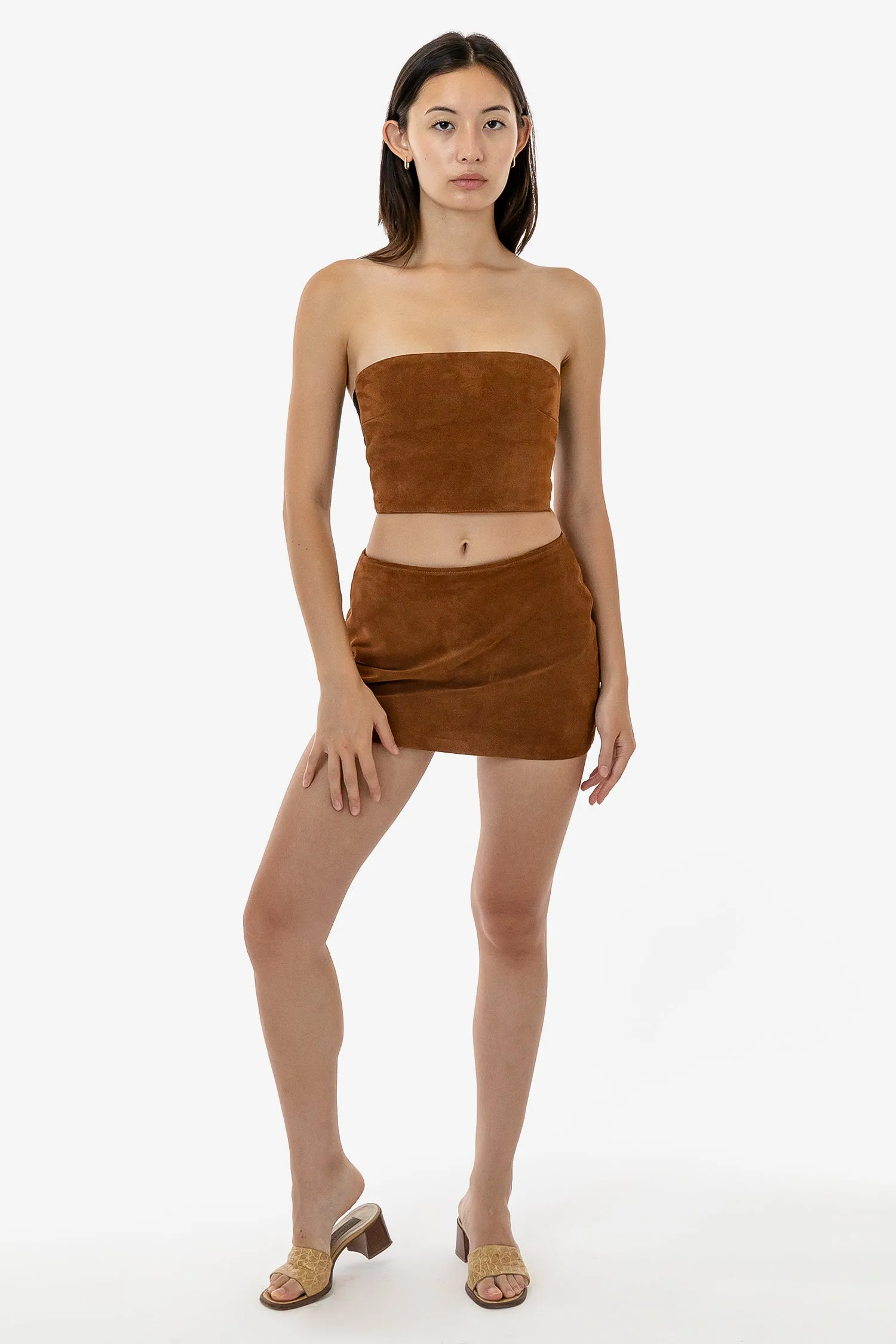 RLH739 - Suede Micro Mini Skort