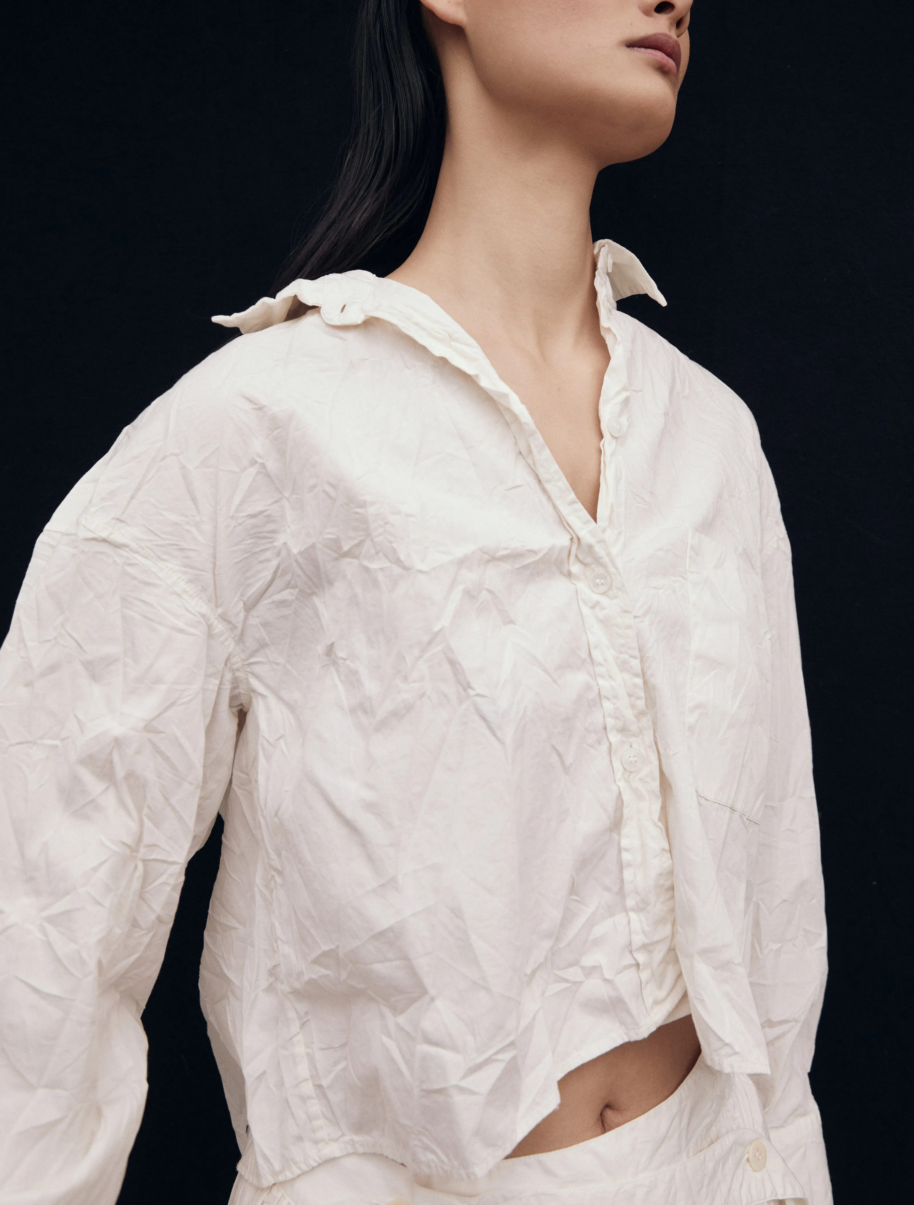 Rosebud Shirt in Whisper White