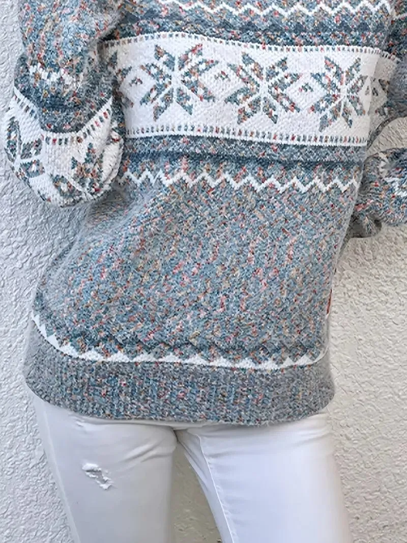 Snowflake Knit Sweater