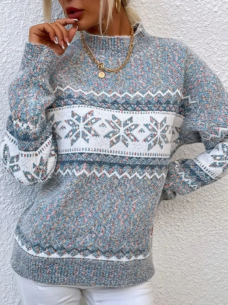 Snowflake Knit Sweater