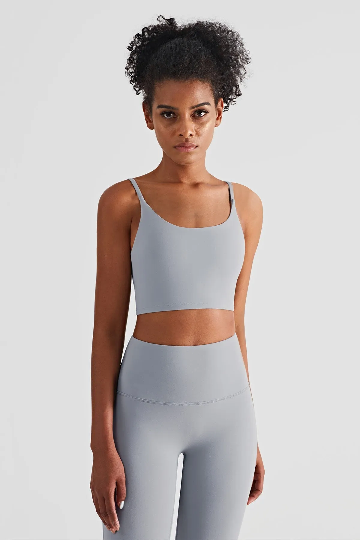 Spaghetti Straps Sports Bra & Leggings Set Activewear