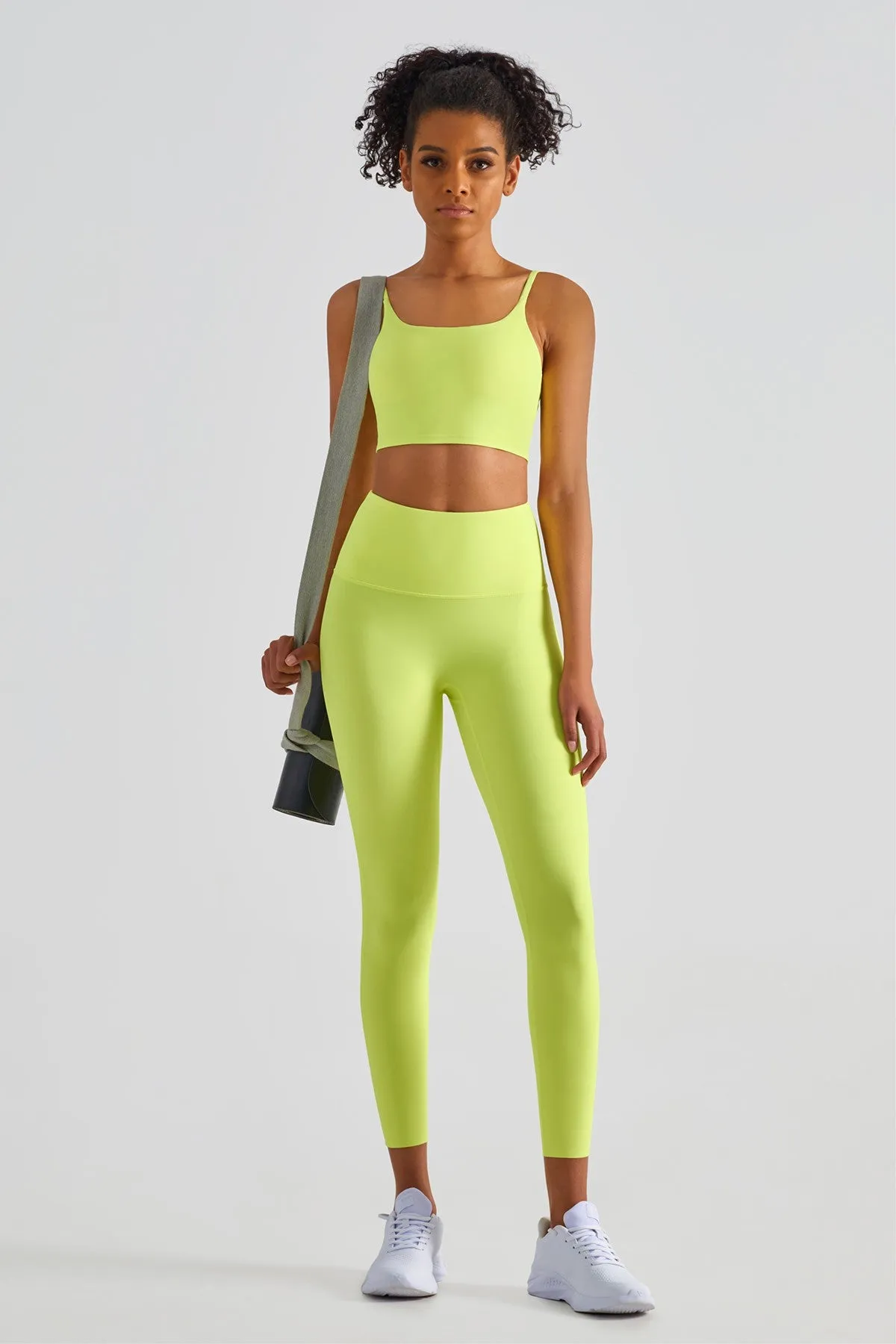 Spaghetti Straps Sports Bra & Leggings Set Activewear