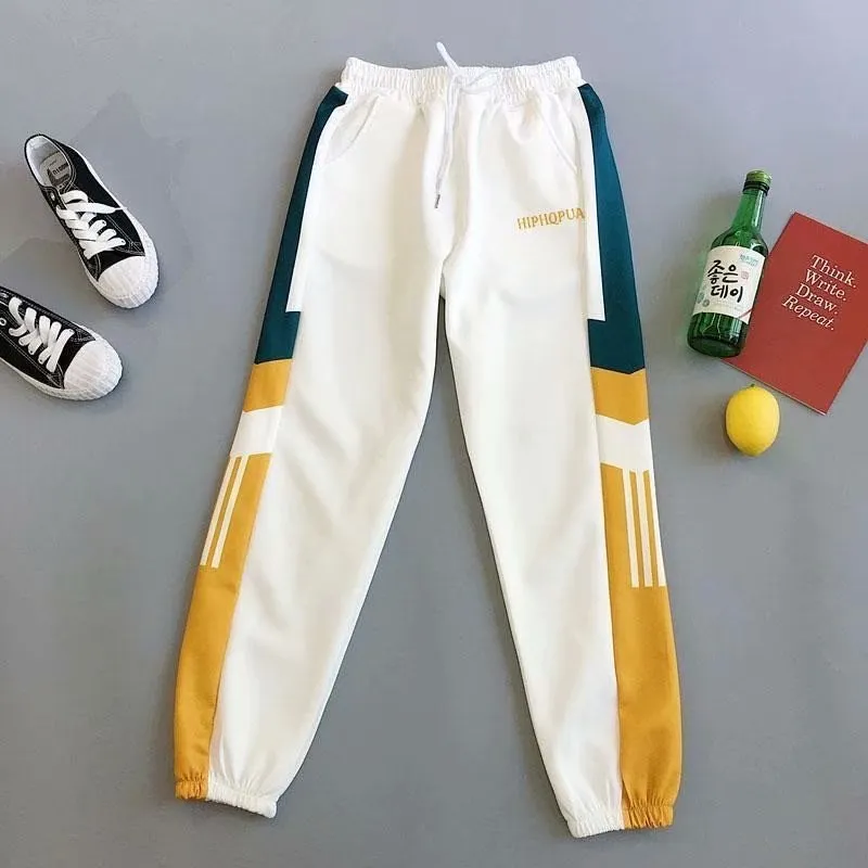 Student Sporty Casual Pants Men Plus Size Slimming Ankle-Length Slim-Fit Jogger Ankle Pants