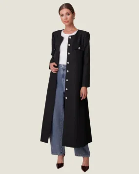 The Dafni: Black Coat Jacket