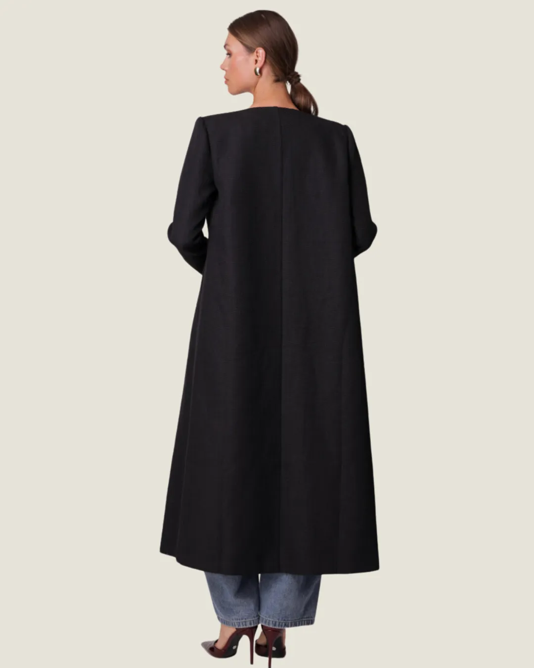 The Dafni: Black Coat Jacket