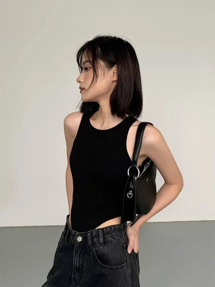 Women Sleeveless Backless Bodysuit